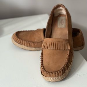 Caramel Leather UGG Moccasins